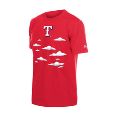 Texas Rangers MLB x Simpsons 2026 Collab Clouds T-Shirt - Red | New Era