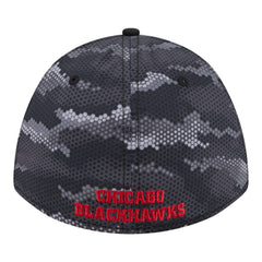 Chicago Blackhawks New Era Zero Dark 39THIRTY Flex Hat