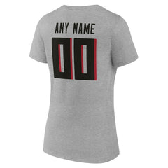 NFL Atlanta Falcons Women's Team Authentic Personalized Name & Number V-Neck T-Shirt