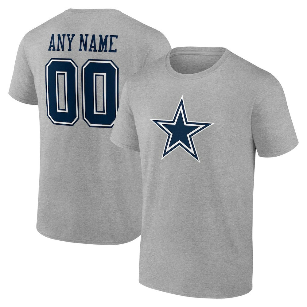 NFL Dallas Cowboys Team Authentic Personalized Name & Number T-Shirt