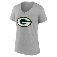 NFL Green Bay Packers Women's Team Authentic Personalized Name & Number V-Neck T-Shirt