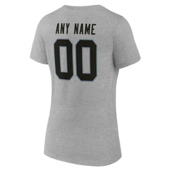 NFL Las Vegas Raiders Women's Team Authentic Personalized Name & Number V-Neck T-Shirt