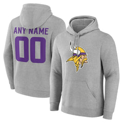 NFL Minnesota Vikings Team Authentic Personalized Name & Number Hoodie