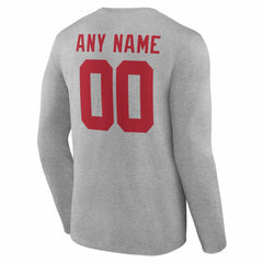NFL New York Giants Team Authentic Personalized Name & Number Long Sleeve T-Shirt