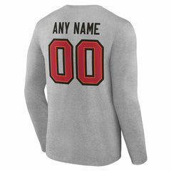 NFL Tampa Bay Buccaneers Team Authentic Personalized Name & Number Long Sleeve T-Shirt