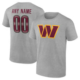NFL Washington Commanders Team Authentic Personalized Name & Number T-Shirt