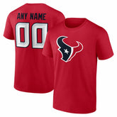 NFL Houston Texans Team Authentic Personalized Name & Number T-Shirt