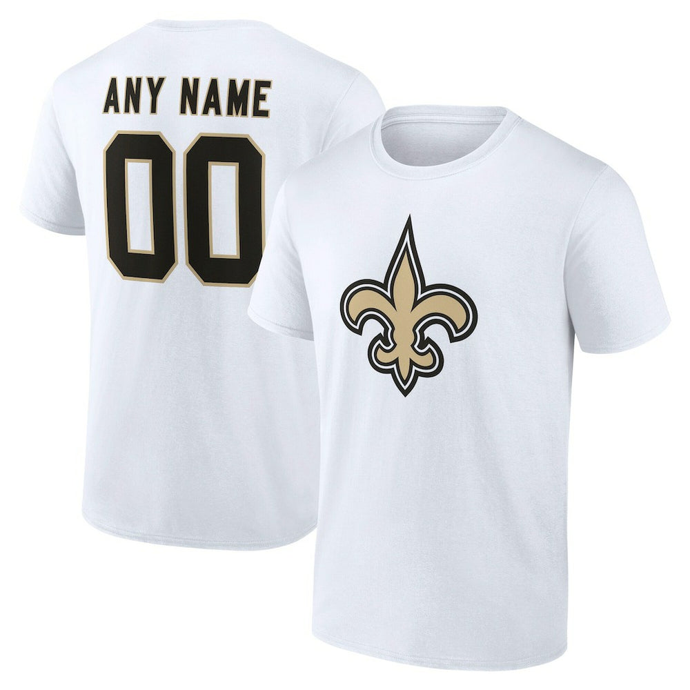 NFL New Orleans Saints Team Authentic Personalized Name & Number T-Shirt