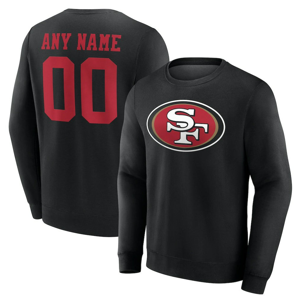 NFL San Francisco 49ers Team Authentic Personalized Name & Number Sweatshirt