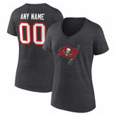 NFL Tampa Bay Buccaneers Women's Team Authentic Personalized Name & Number V-Neck T-Shirt