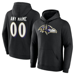 NFL Baltimore Ravens Team Authentic Personalized Name & Number Hoodie