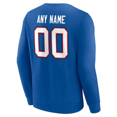 NFL Buffalo Bills Team Authentic Personalized Name & Number Sweatshirt