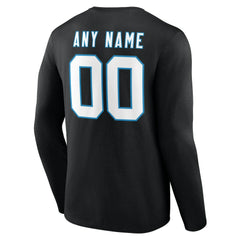 NFL Carolina Panthers Team Authentic Personalized Name & Number Long Sleeve T-Shirt