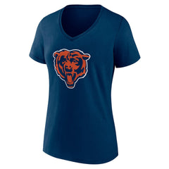 NFL Chicago Bears Women's Team Authentic Personalized Name & Number V-Neck T-Shirt