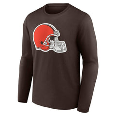 NFL Cleveland Browns Team Authentic Personalized Name & Number Long Sleeve T-Shirt