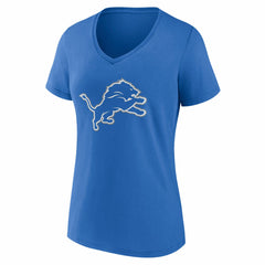 NFL Detroit Lions Women's Team Authentic Personalized Name & Number V-Neck T-Shirt