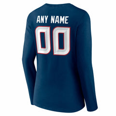 NFL Houston Texans Women's Team Authentic Personalized Name & Number Long Sleeve V-Neck T-Shirt