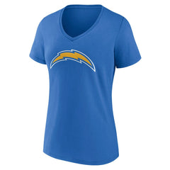 NFL Los Angeles Chargers Women's Team Authentic Personalized Name & Number V-Neck T-Shirt