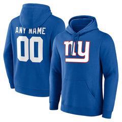 NFL New York Giants Team Authentic Personalized Name & Number Hoodie