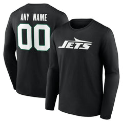 NFL New York Jets Team Authentic Personalized Name & Number Long Sleeve T-Shirt