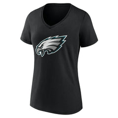 NFL Philadelphia Eagles Women's Team Authentic Personalized Name & Number V-Neck T-Shirt