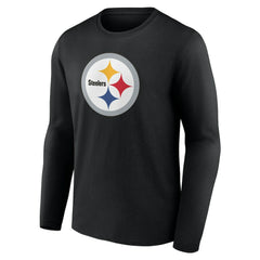 NFL Pittsburgh Steelers Team Authentic Personalized Name & Number Long Sleeve T-Shirt