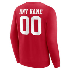 NFL San Francisco 49ers Team Authentic Personalized Name & Number Sweatshirt