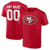 NFL San Francisco 49ers Team Authentic Personalized Name & Number T-Shirt