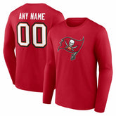 NFL Tampa Bay Buccaneers Team Authentic Personalized Name & Number Long Sleeve T-Shirt