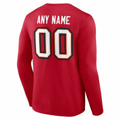 NFL Tampa Bay Buccaneers Team Authentic Personalized Name & Number Long Sleeve T-Shirt