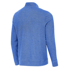 Los Angeles Dodgers Antigua Back-to-Back World Series Champions Subtle Quarter-Zip Pullover - Heather Royal