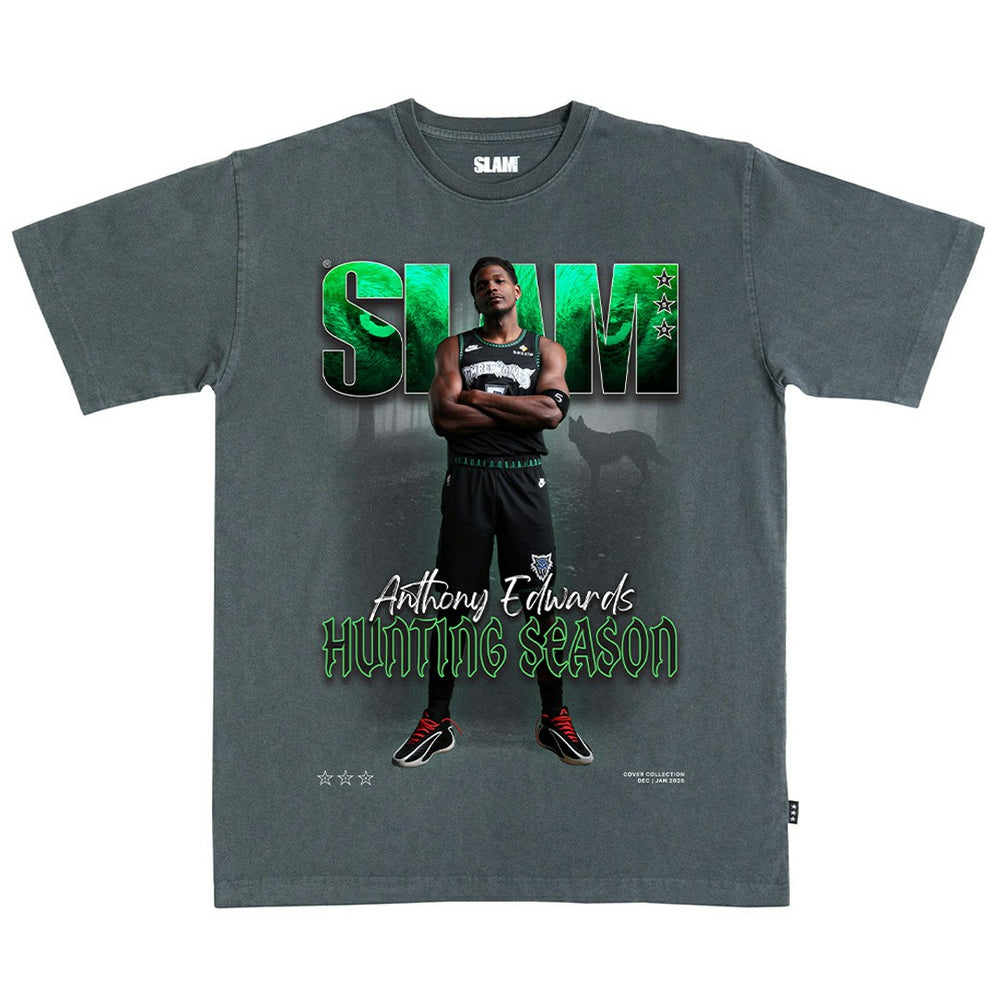 Anthony Edwards Minnesota Timberwolves SLAM Unisex Cover T-Shirt - Charcoal outlet