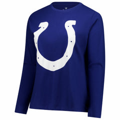 NFL Indianapolis Colts Women's Plus Size Scoop Neck Long Sleeve T-Shirt