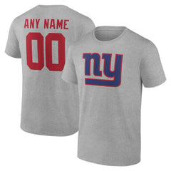 NFL New York Giants Big & Tall Team Authentic Custom T-Shirt