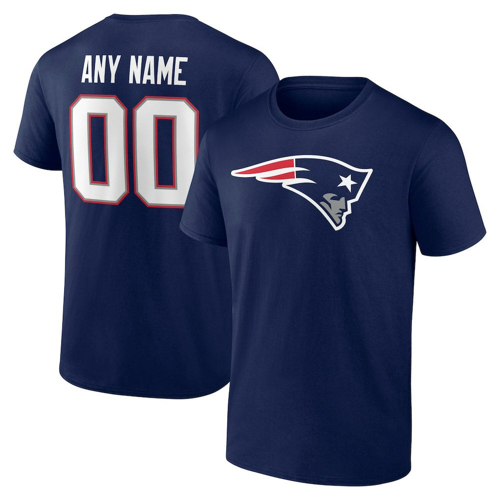 NFL New England Patriots Big & Tall Team Authentic Custom T-Shirt