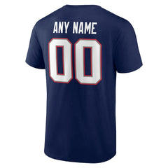 NFL New England Patriots Big & Tall Team Authentic Custom T-Shirt