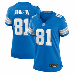 NFL Detroit Lions Calvin Johnson Women's Team Retired Game Jersey