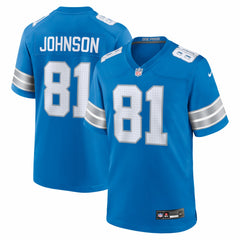 NFL Detroit Lions Calvin Johnson Team Retired Game Jersey