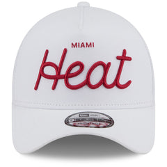 Miami Heat x Malbon Golf Unisex 9FORTY A-Frame Adjustable Hat - White | New Era for sale
