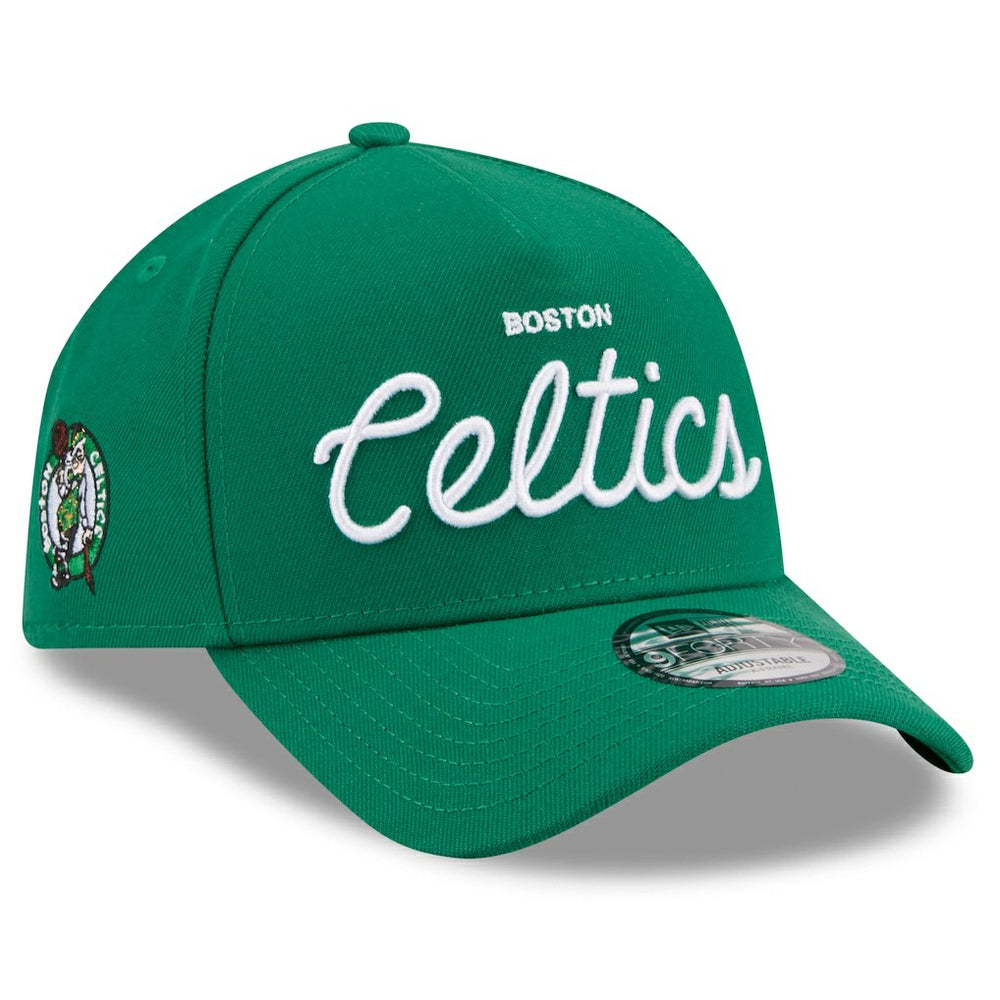 Boston Celtics x Malbon Golf Unisex 9FORTY A-Frame Adjustable Hat - Green | New Era online