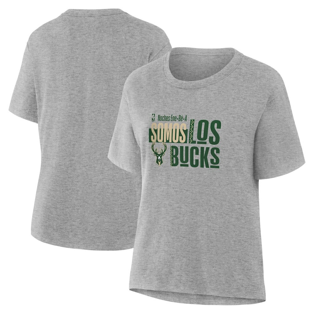 Milwaukee Bucks Women's Noches Training T-Shirt - Gray sale