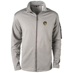Milwaukee Brewers Dunbrooke Pacific Full-Zip Fleece Jacket - Heather Gray
