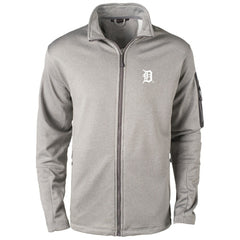 Detroit Tigers Dunbrooke Pacific Full-Zip Fleece Jacket - Heather Gray