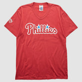 Philadelphia Phillies Majestic 2000s T-shirt - Red Vintage