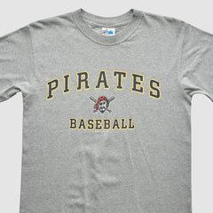 Pittsburgh Pirates Majestic 2000 T-shirt - Heather Gray Vintage