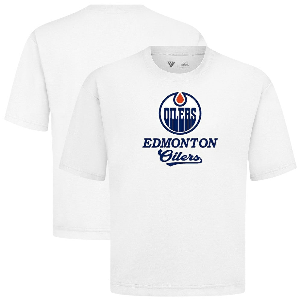 Edmonton Oilers Levelwear Team Surge Luxe Signature Knit T-Shirt