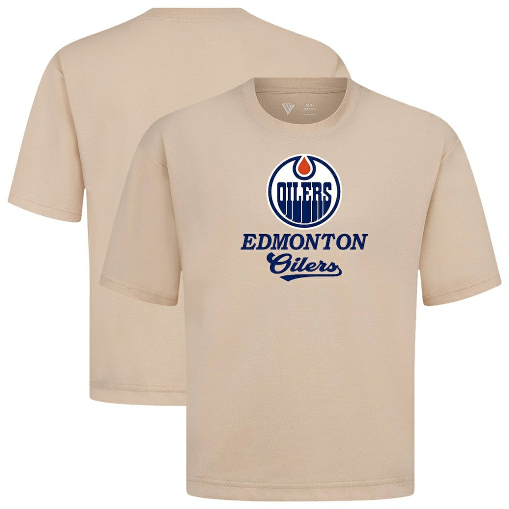 Edmonton Oilers Levelwear Team Surge Luxe Signature Knit T-Shirt