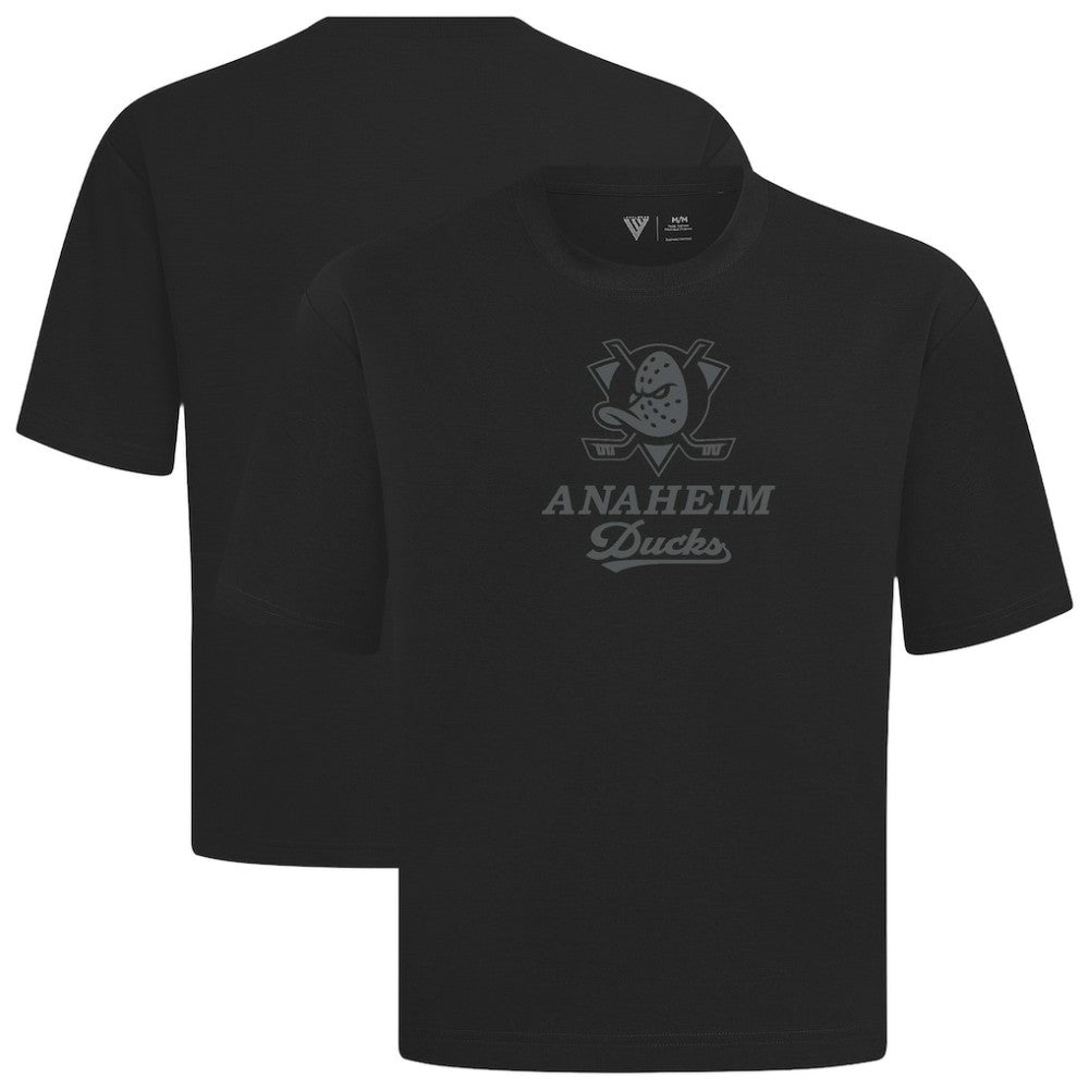 Anaheim Ducks Levelwear Shadow Surge Luxe Signature Knit T-Shirt