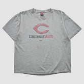 Cincinnati Reds 2000s T-shirt - Heather Gray Vintage | Nike