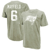 NFL Tampa Bay Buccaneers Baker Mayfield Majestic Threads Mineral Wash Name & Number T-Shirt